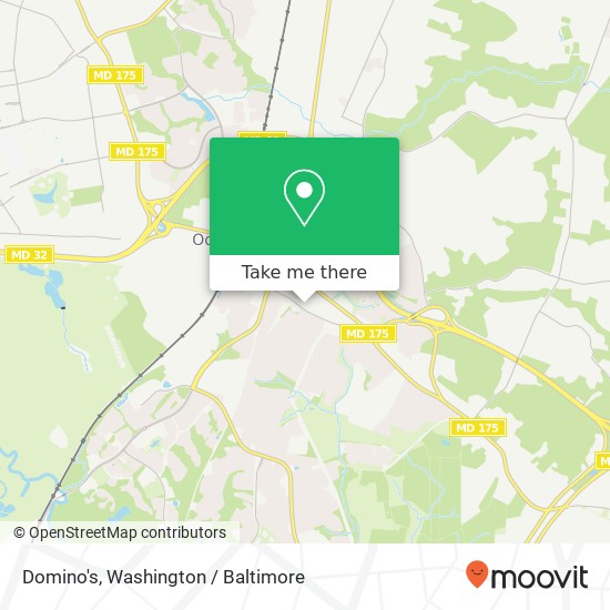 Mapa de Domino's, Odenton Rd