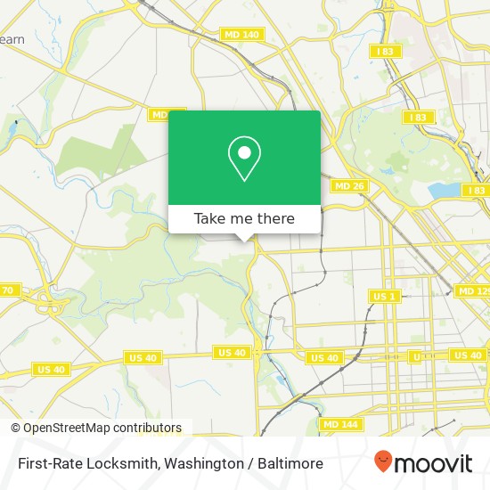 First-Rate Locksmith, 3425 Clifton Ave map