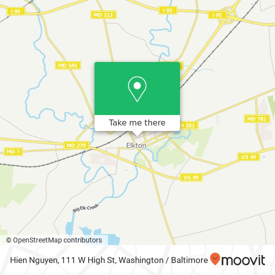 Mapa de Hien Nguyen, 111 W High St