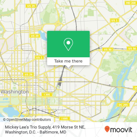 Mapa de Mickey Lee's Trio Supply, 419 Morse St NE