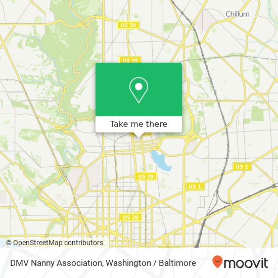 DMV Nanny Association, 3232 Georgia Ave NW map