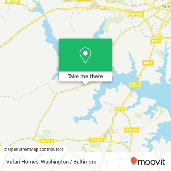 Mapa de Vafari Homes, 3123 Riva Rd