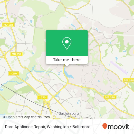 Mapa de Dars Appliance Repair, Canal Rd