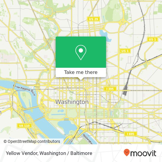 Yellow Vendor, Green Ct NW map