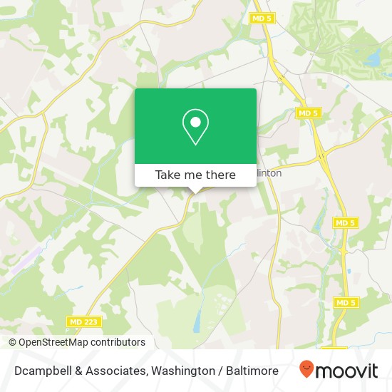 Mapa de Dcampbell & Associates, Piscataway Rd