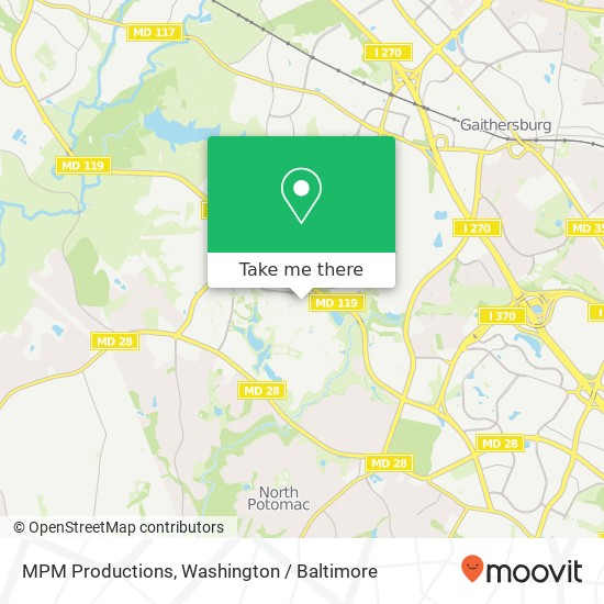 Mapa de MPM Productions, Center Point Way