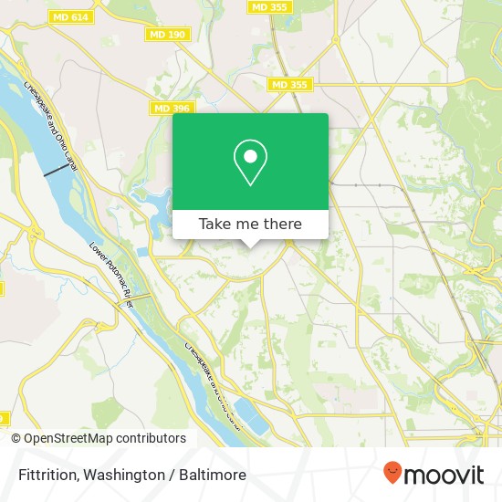 Mapa de Fittrition, Washington, DC 20016