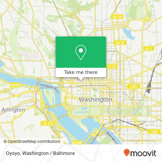 Mapa de Oyoyo, 20th St NW