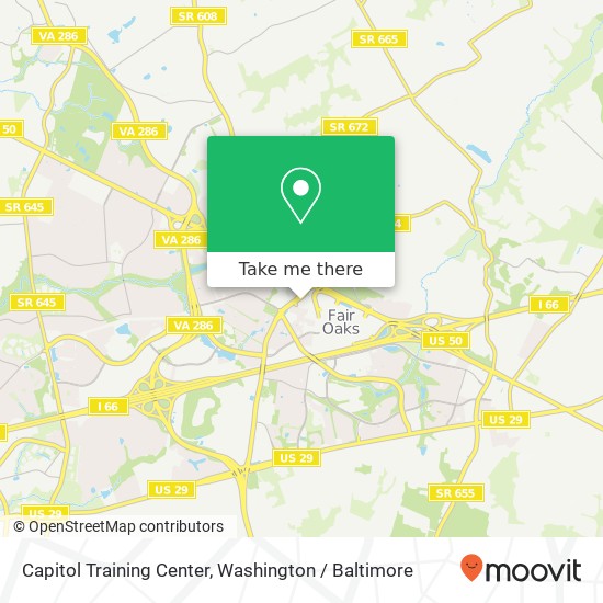 Mapa de Capitol Training Center, 4000 Legato Rd