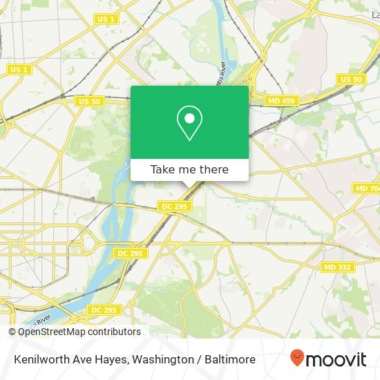 Kenilworth Ave Hayes, Washington, DC 20019 map