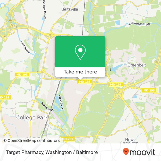 Target Pharmacy map