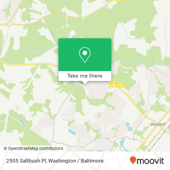 Mapa de 2505 Saltbush Pl, Waldorf, MD 20603