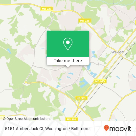 Mapa de 5151 Amber Jack Ct, Waldorf, MD 20603