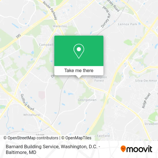 Barnard Building Service map