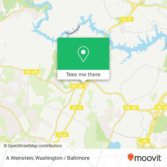 A Weinstein, Burtonsville, MD 20866 map