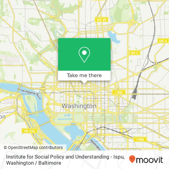 Institute for Social Policy and Understanding - Ispu, 1110 Vermont Ave NW map