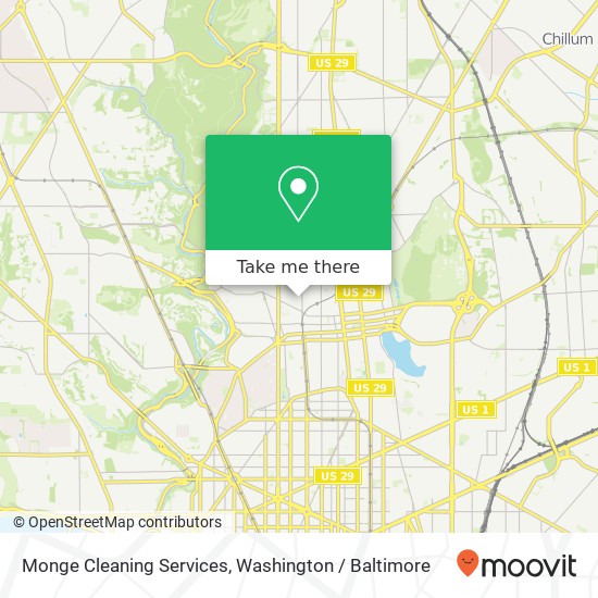 Monge Cleaning Services, Newton St NW map