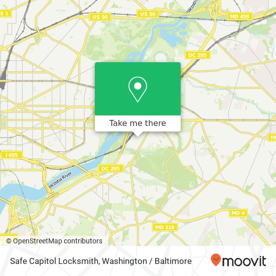 Mapa de Safe Capitol Locksmith, 3323 Dubois Pl SE