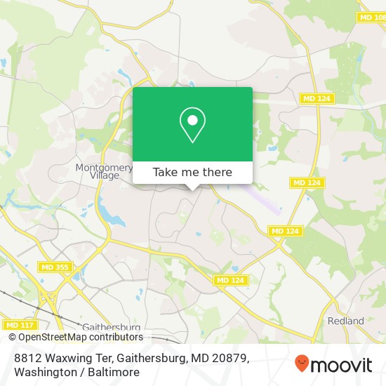 8812 Waxwing Ter, Gaithersburg, MD 20879 map