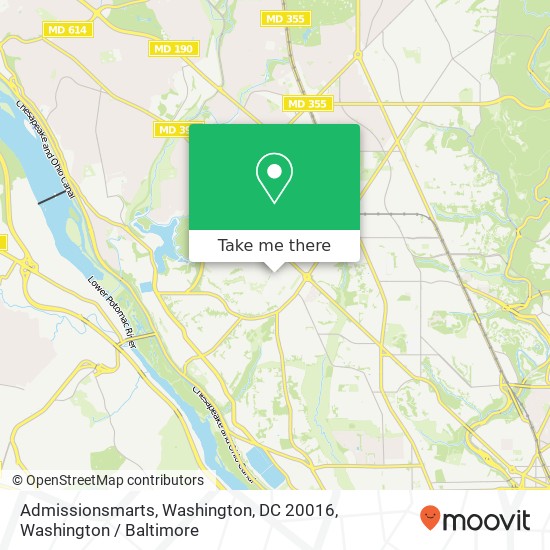 Admissionsmarts, Washington, DC 20016 map