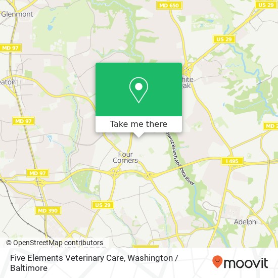 Mapa de Five Elements Veterinary Care, S Dunmoor Dr