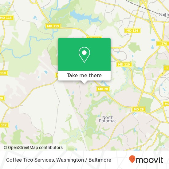 Coffee Tico Services, Citrus Grove Rd map