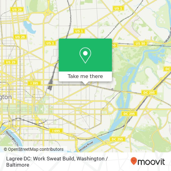 Lagree DC: Work Sweat Build, 1383 H St NE map