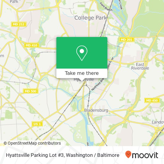 Hyattsville Parking Lot #3 map