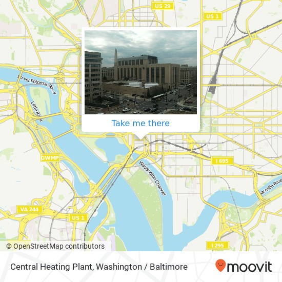 Mapa de Central Heating Plant, 325 13th St SW