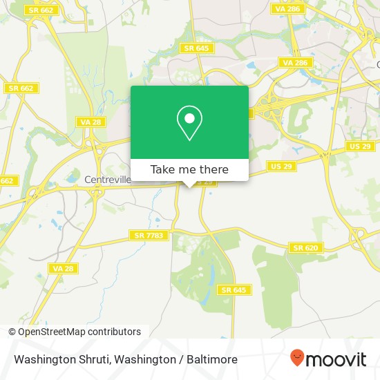 Mapa de Washington Shruti