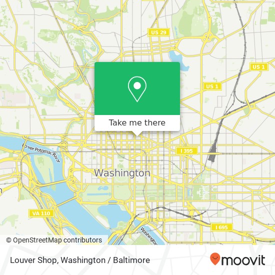 Louver Shop, Green Ct NW map