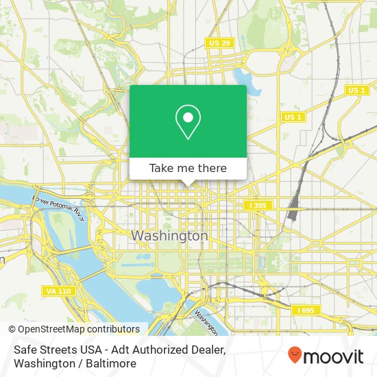 Safe Streets USA - Adt Authorized Dealer, 14th St NW map