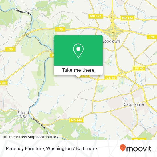 Recency Furniture, 6501 Baltimore National Pike map