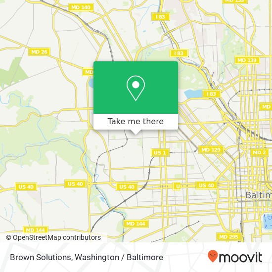 Brown Solutions, 1628 Moreland Ave map