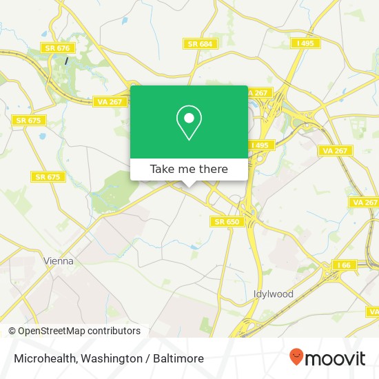 Microhealth, 8245 Boone Blvd map