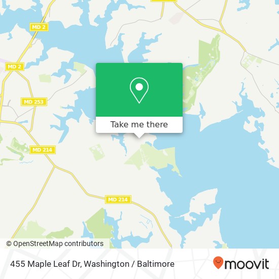 455 Maple Leaf Dr, Edgewater, MD 21037 map