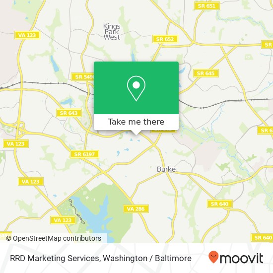 RRD Marketing Services, Burke, VA 22015 map