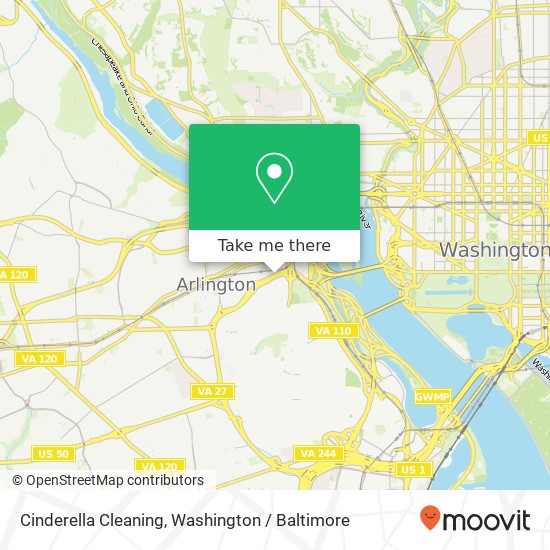 Mapa de Cinderella Cleaning, Arlington Blvd
