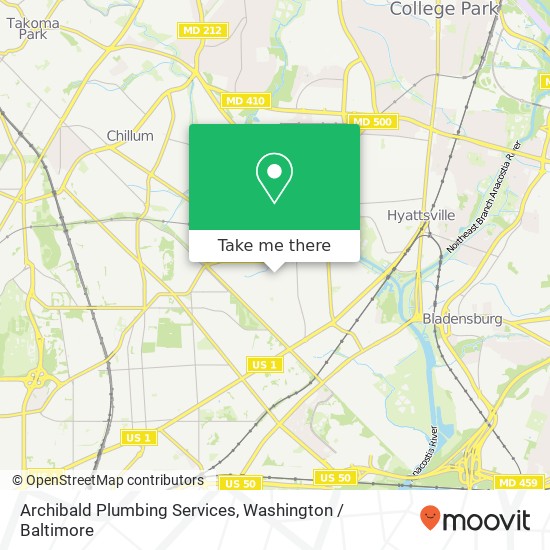Archibald Plumbing Services map