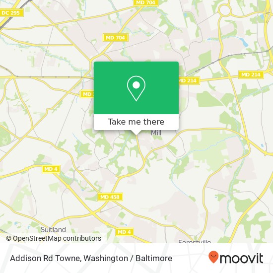Addison Rd Towne, Capitol Heights, MD 20743 map