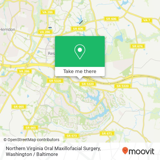 Mapa de Northern Virginia Oral Maxillofacial Surgery, 11490 Commerce Park Dr