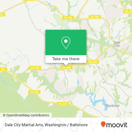 Mapa de Dale City Martial Arts, 5516 Staples Mill Plz