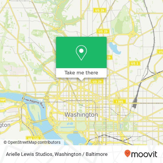 Arielle Lewis Studios, 1509 16th St NW map