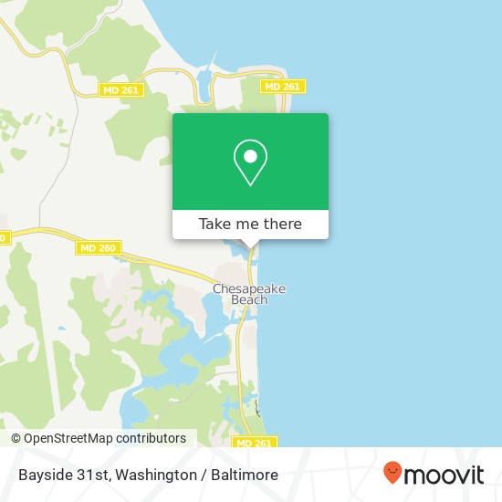 Mapa de Bayside 31st, Chesapeake Beach, MD 20732