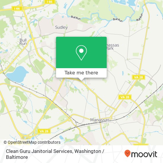 Clean Guru Janitorial Services, 8665 Sudley Rd map