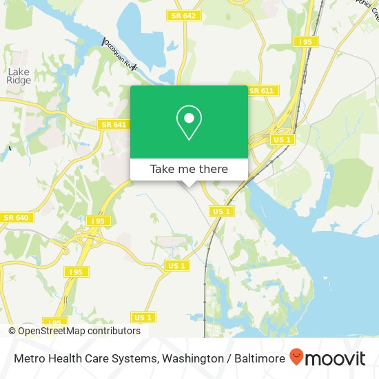 Mapa de Metro Health Care Systems, 13149 Rock Ridge Ln