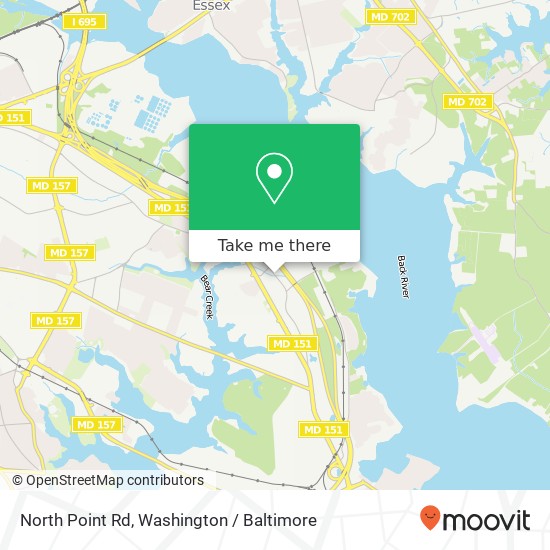 North Point Rd, Dundalk, MD 21222 map
