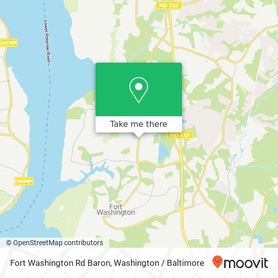 Mapa de Fort Washington Rd Baron, Fort Washington, MD 20744