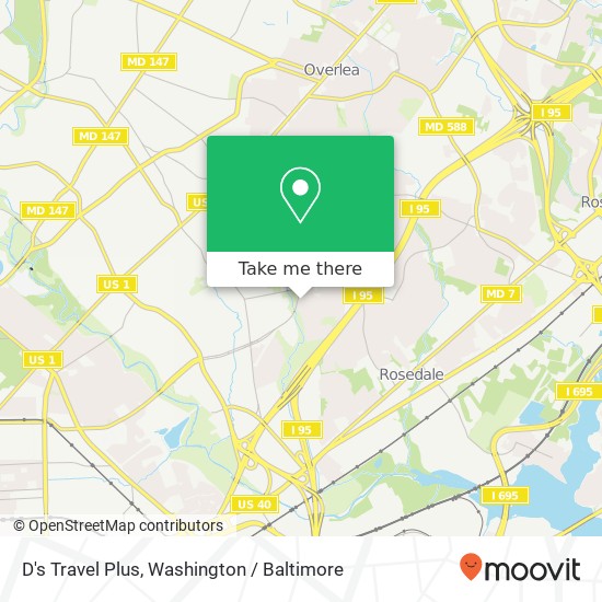 D's Travel Plus map