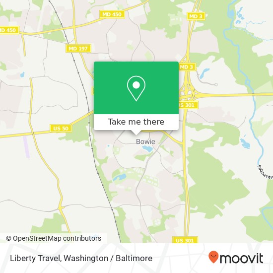 Liberty Travel map